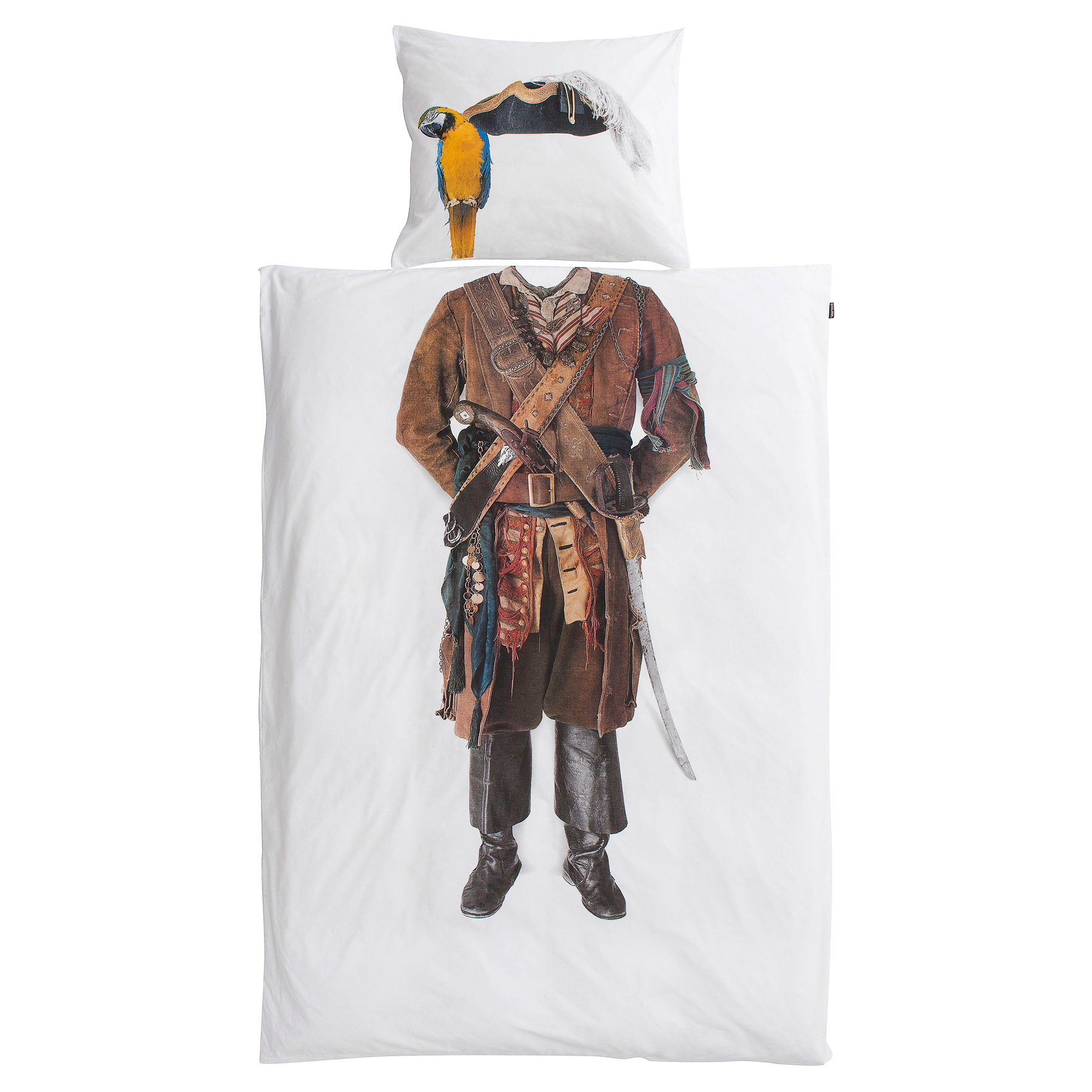 Детское постельное белье односпальное "Пират" 150х200 см SNURK  335472 Белый;коричневый  - Вид №3