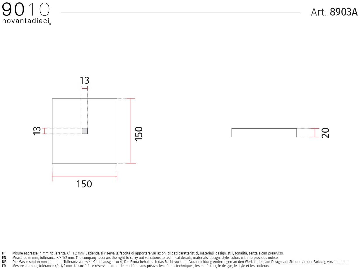 9010 novantadieci Светодиодный потолочный светильник из cristaly®  8903a  - Вид №2