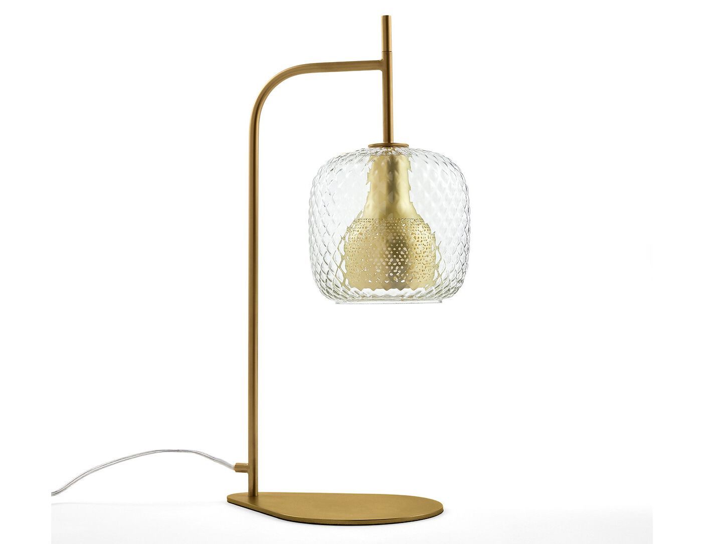 Стеклянная настольная лампа с фиксированной рукояткой AMPM Mistinguett ARCH-00153333