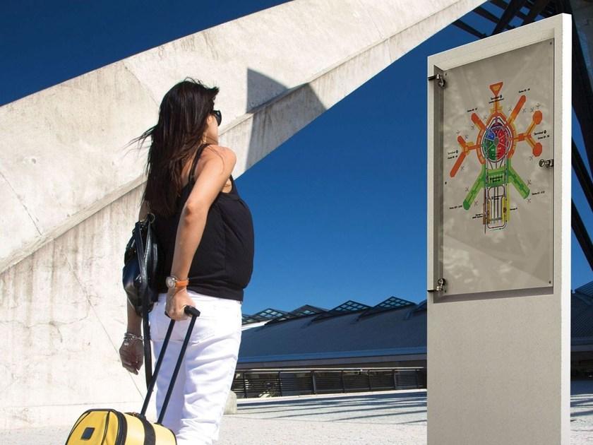 Metalco Двусторонний самонесущий тотем в hpc Stile molecular concrete sun-id-1435763 - Вид №1