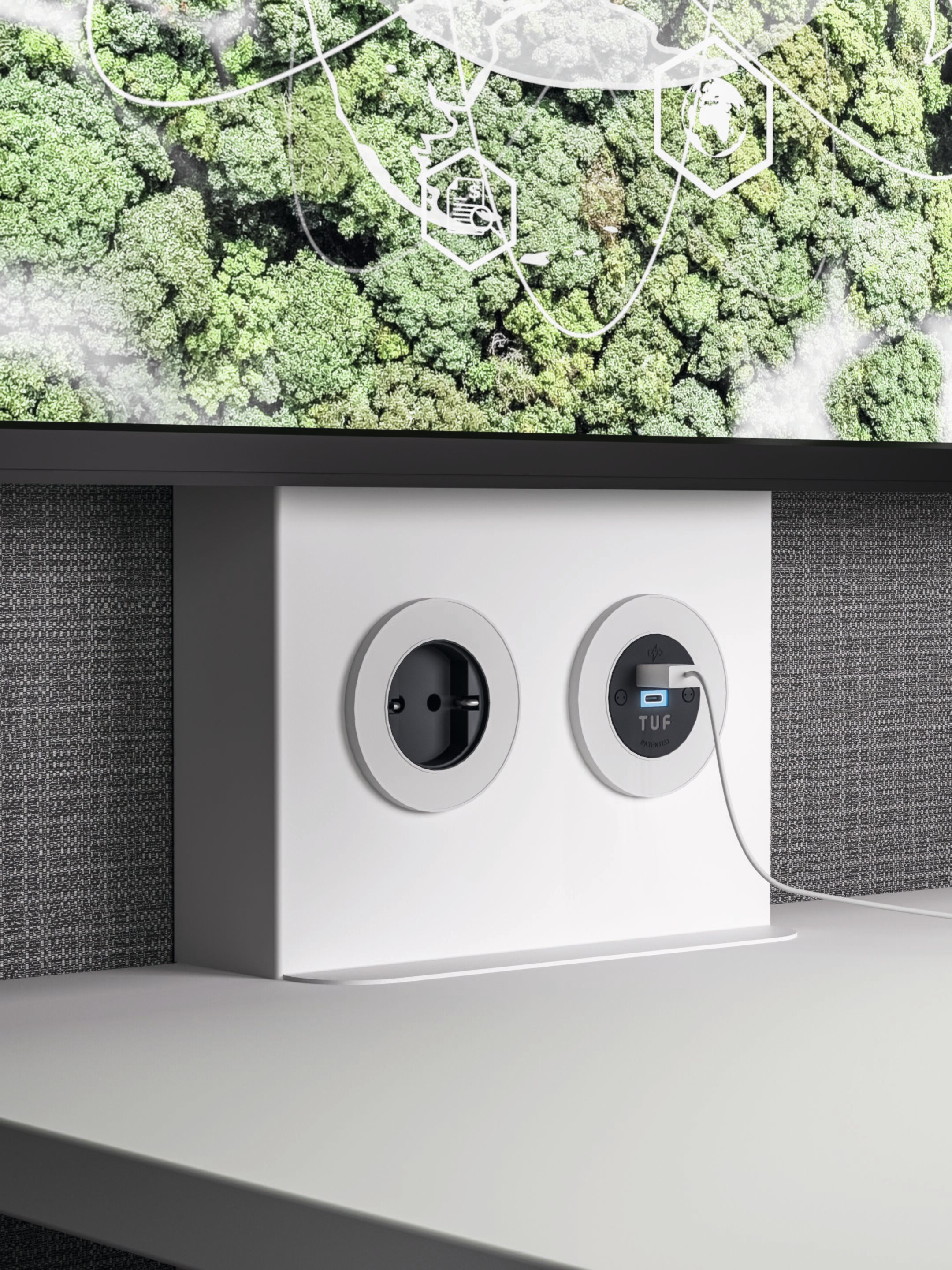 Звукоизоляционная войлочная подвижная стена для офиса DVO Shell ARCH-00049744 - Вид №7