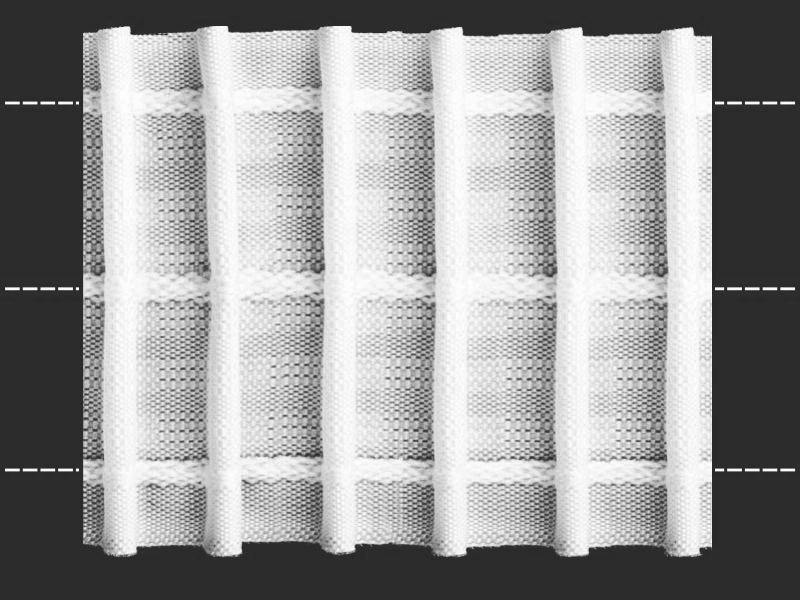 0с803 Лента шторная 67 мм Беларусь белый Santreyd 