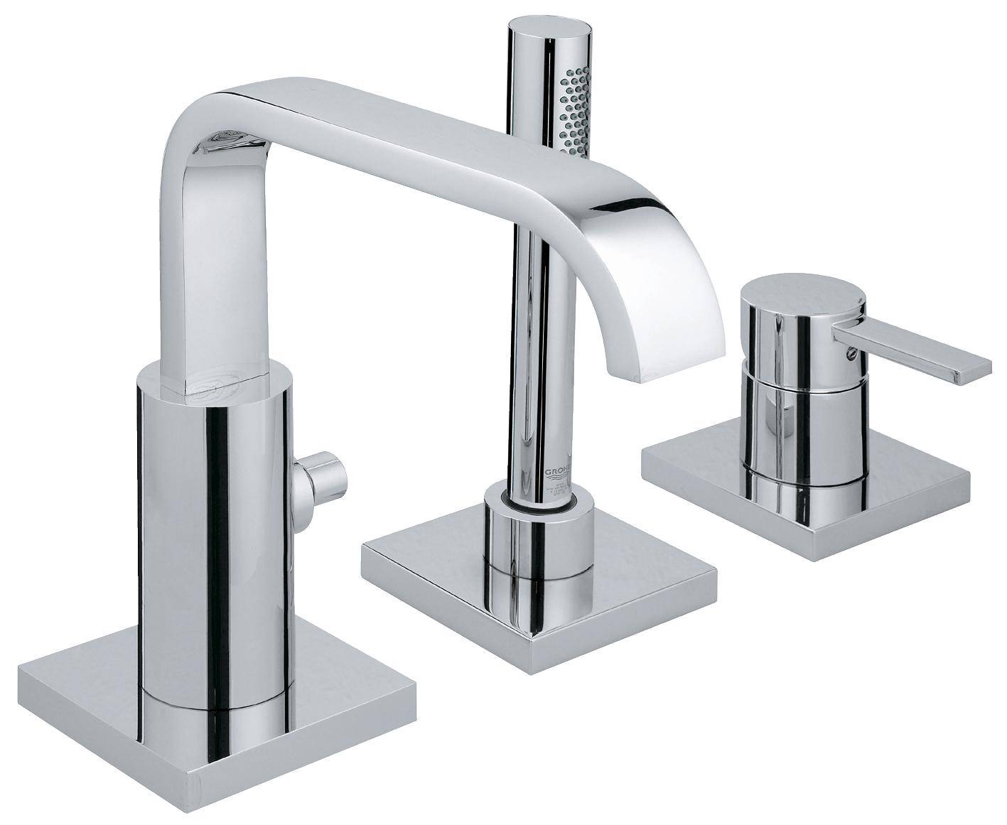 Внешняя часть смесителя для ванны GROHE Allure на 3 отверстия, хром (19316000)