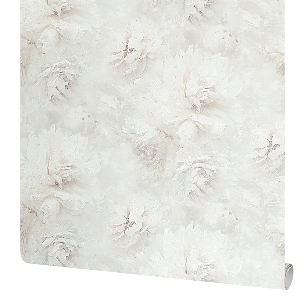 Обои флизелиновые Ateliero Bella светло-бежевые с цветочным рисунком в стиле кантри 89416913 STLM-1579189