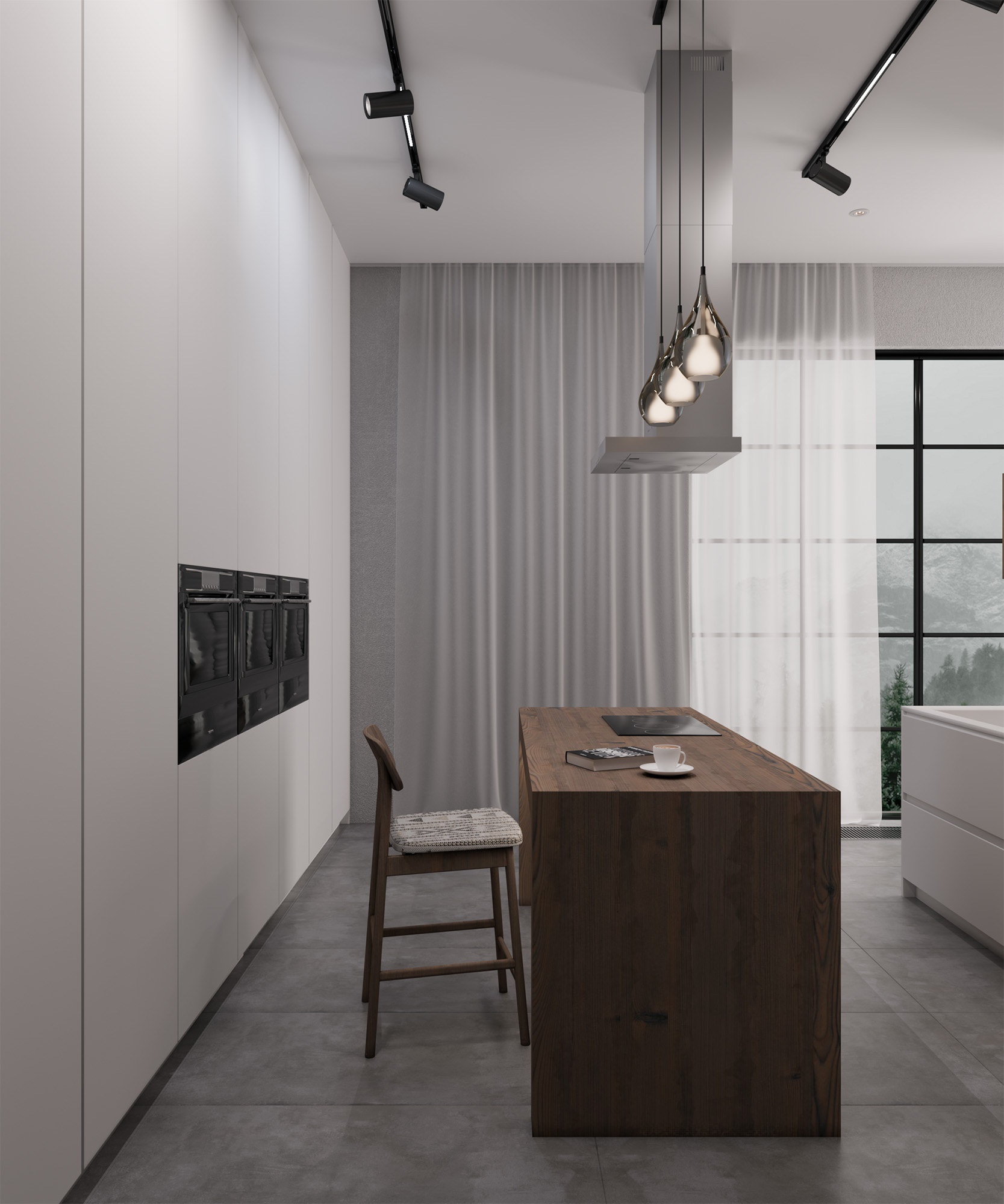 Серый керамогранит CEMENTUM GRIS — атмосфера современного интерьера RT7001-A Arcadia Ceramica - Вид №1