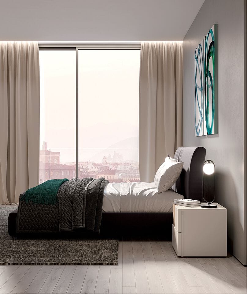 Двуспальная кровать из ткани с мягким изголовьем Febal Casa BENOIT ARCH-00053198 - Вид №2