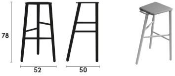 Capdell Высокий табурет со встроенной подушкой Tac sun-id-1437739 - Вид №1