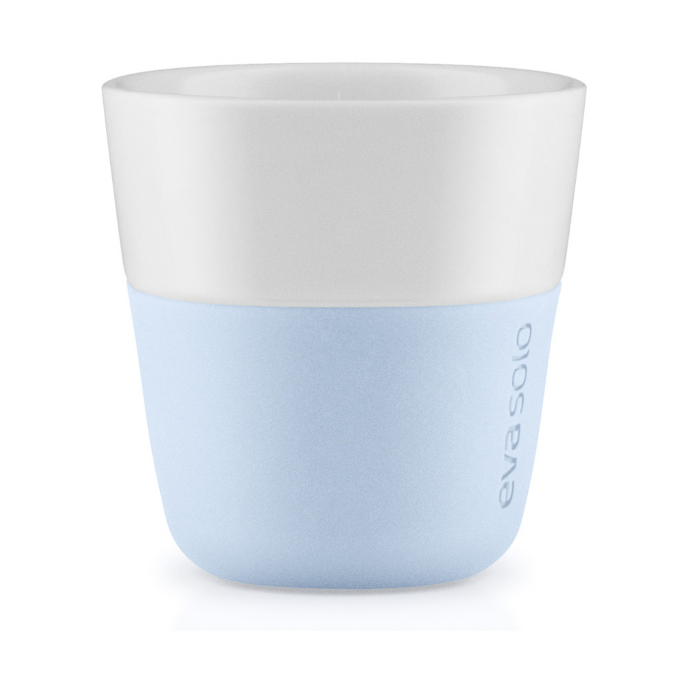 EVA SOLO 501085 Чашки для эспрессо, 80 мл, 2 шт, голубой Фарфор, силикон  - Вид №3