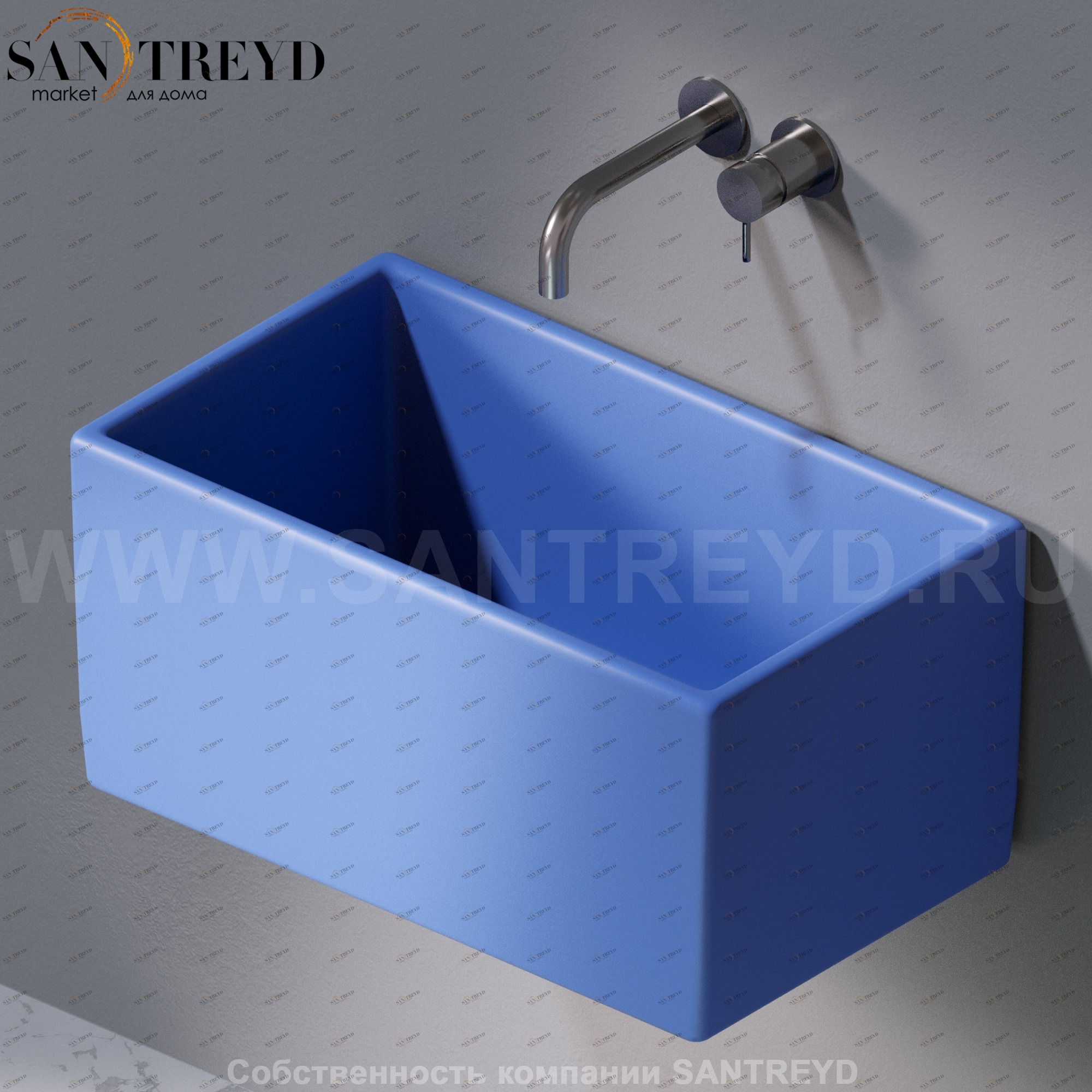 L112140 Подвесная раковина настенная прямоугольная A. e T. Italia Tower AeT ITALIA