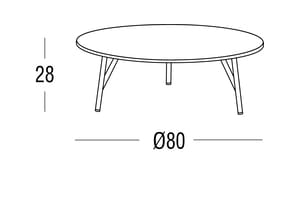 Круглый садовый стол HPL Roberti венок ARCH-00005138 - Вид №7