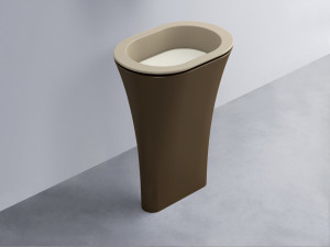 AMLA65-AV+AMPILO-TL+AMCOLO-CA Раковина Amedeo Ovale отдельностоящая cielo Enjoy + Amedeo