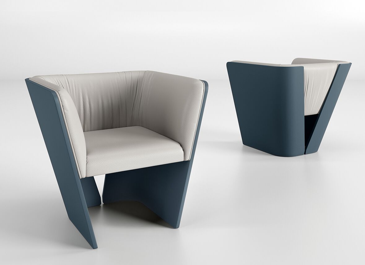 Кожаное кресло с подлокотниками Bizzotto Italia Нара ARCH-00129276 - Вид №1