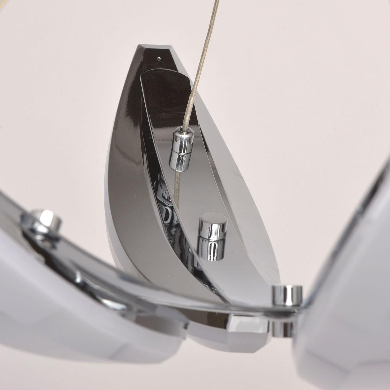 Подвесная светодиодная люстра De Markt Фленсбург 9 609013106 DE MARKT ДИЗАЙНЕРСКИЕ, ФЛЕНСБУРГ 186716 Хром  - Вид №2