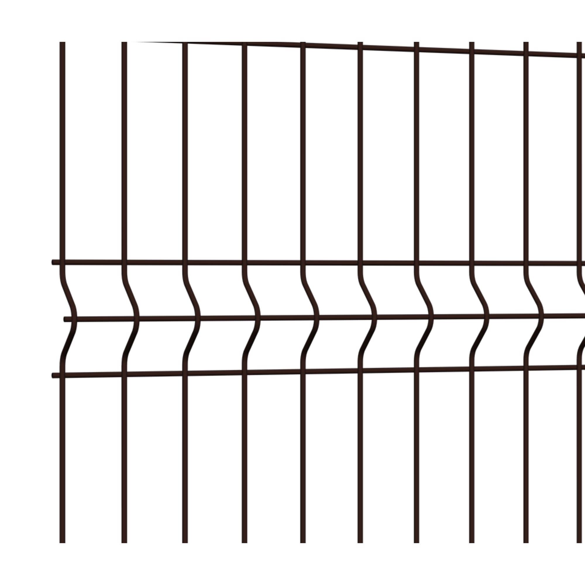 81990727 3D панель Light для забора 2.03х2.5 м оцинкованная сталь коричневый Santreyd  - Вид №1