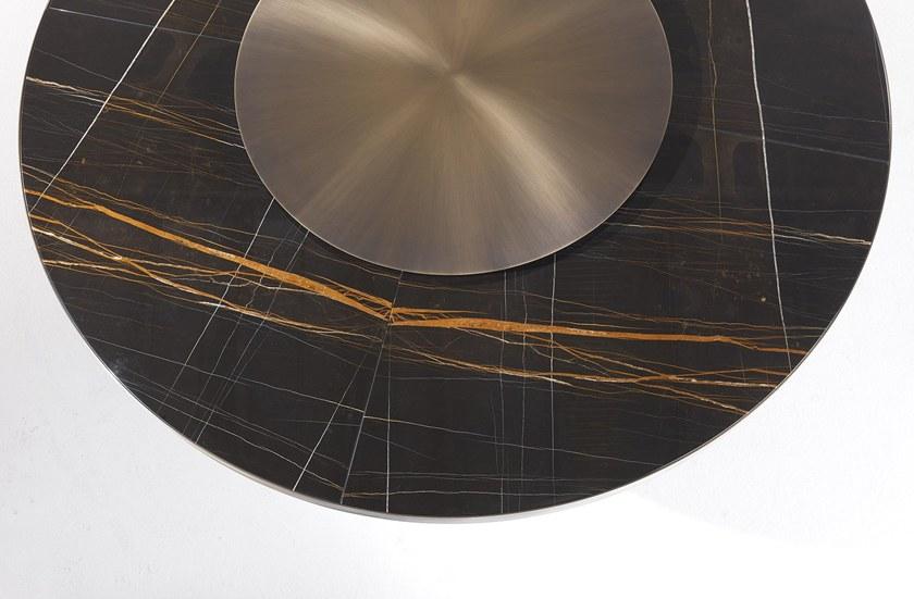 Gianfranco Ferré Home Круглый стол из мрамора сахар-нуар Mayfair Maf.121.a - Вид №1