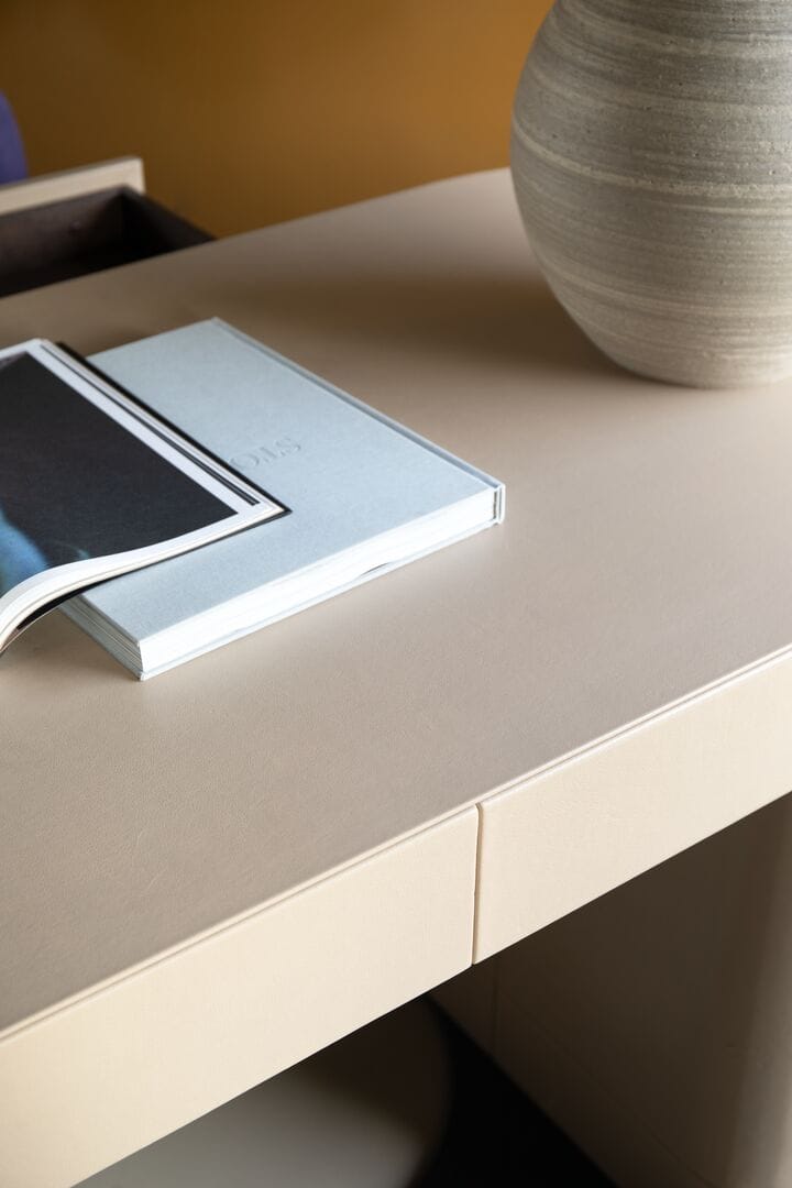 Кожаный письменный стол с ящиками Baxter смесь ARCH-00035486 - Вид №7