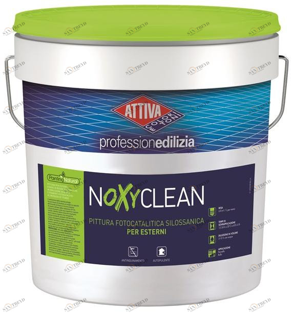 ATTIVA Фотокаталитическая силоксановая краска для наружных работ Smalti e pitture sun-id-1447813
