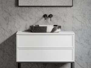 Овальная столешница из мрамора Panda