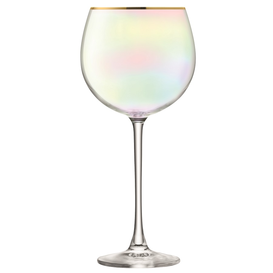 Набор из 2 круглых бокалов 525 мл перламутр Sorbet LSA INTERNATIONAL SORBET 00-3863200 Голубой;прозрачный;розовый  - Вид №3