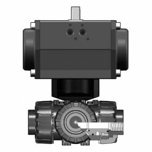 SANIT 842750210723164 3-ходовой шаровой кран ТКД, РР, R 1/2 "- R 2", резьбовой втулки, Т-порт, Д.А.