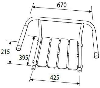 Saniline Сиденье для ванны из стали с порошковым покрытием sun-id-1403402 - Вид №1