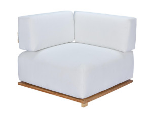 Угловое садовое кресло из ткани