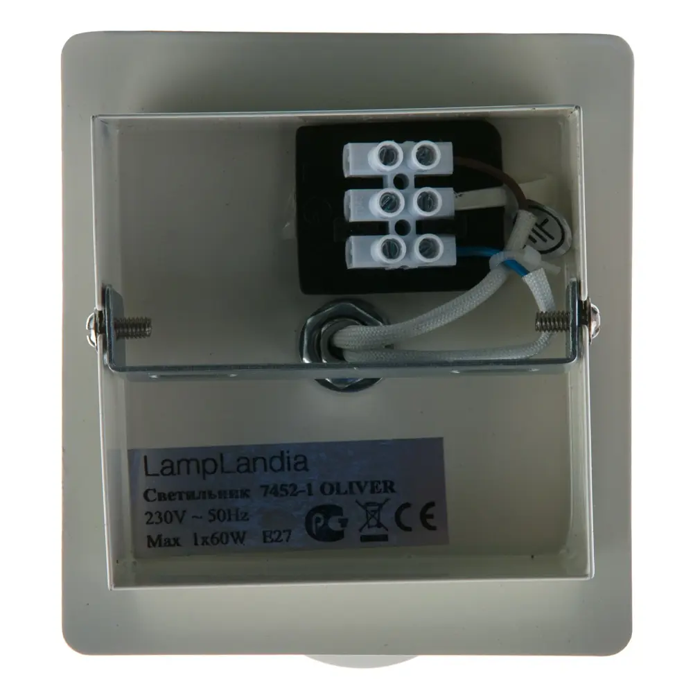 Спот Oliver 1xE27x40 Вт, цвет белый LAMPLANDIA STLM-2118347 - Вид №1
