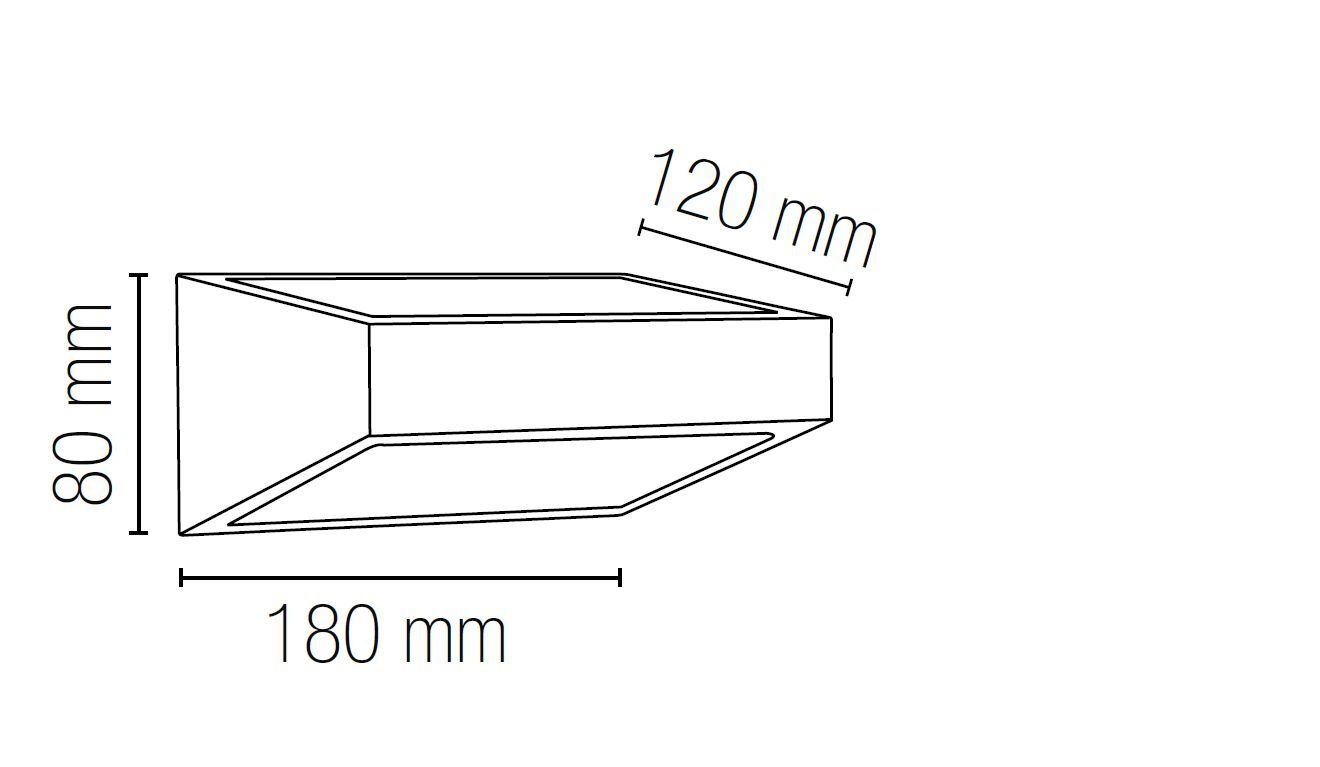 Алюминиевый светодиодный наружный настенный светильник Fan Europe Lighting INTEC ARCH-00124377 - Вид №2