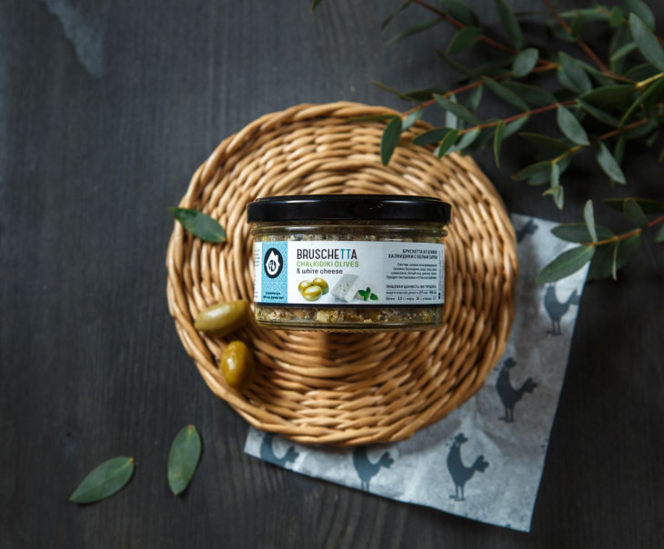 8390 Брускетта из оливок Халкидики с белым сыром Вкусляндия 