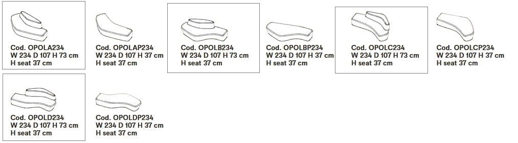 Тканевая скамья со спинкой Tacchini ARCH-00070982 - Вид №5