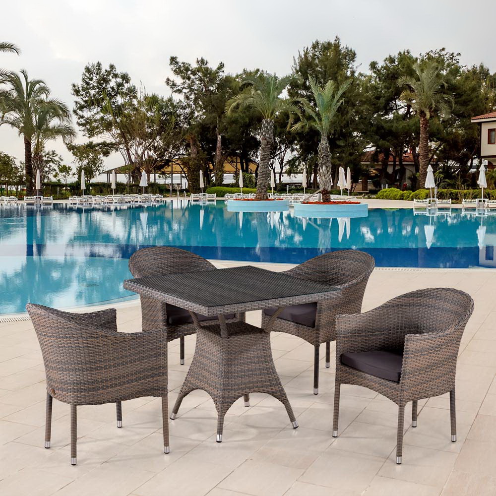 T220BG/Y350BG-W1289 Pale 4Pcs Комплект плетеной мебели Afina 