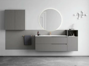 Fiora Настенная тумба под умывальник с ящиками Synergy