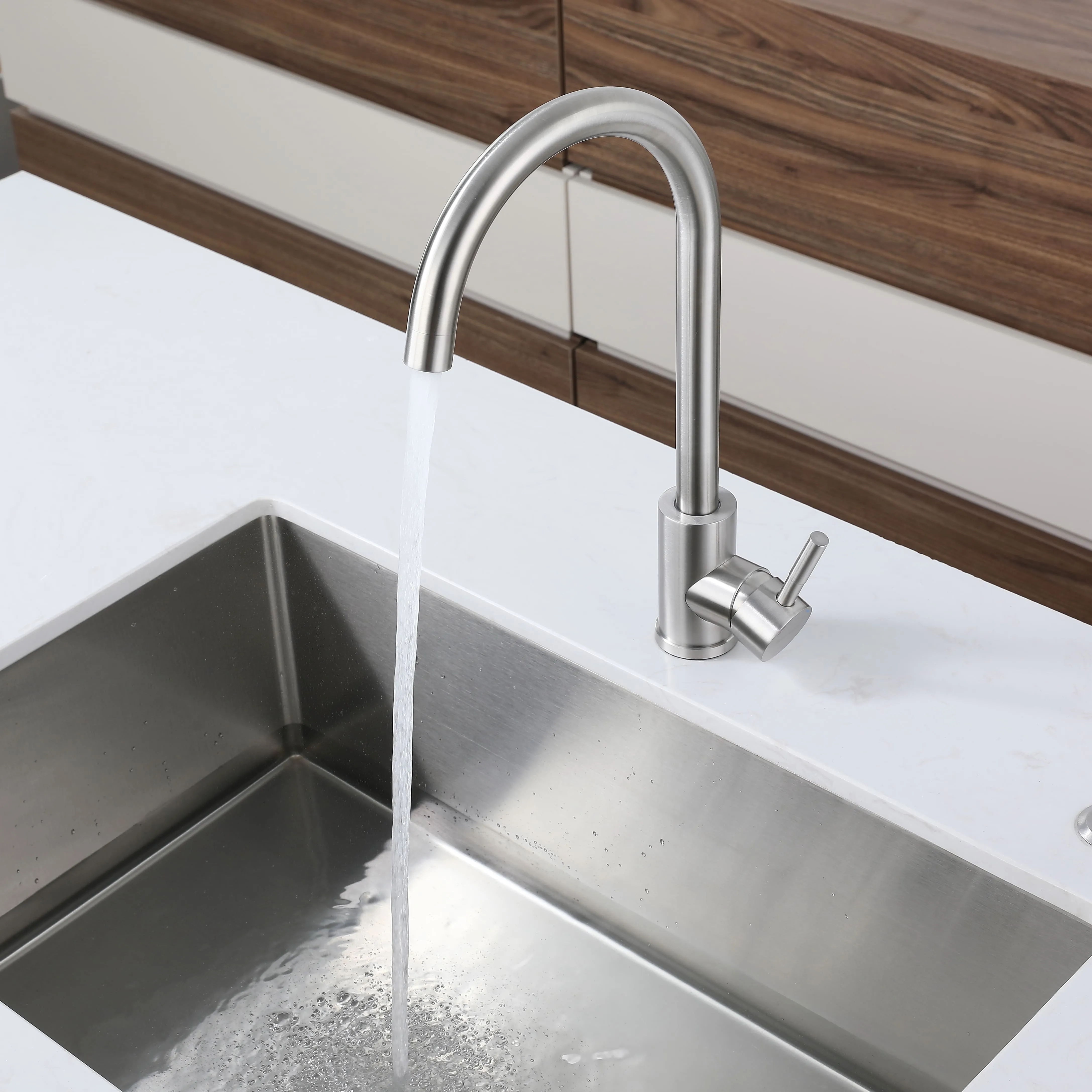 Кухонный смеситель Z-5410 песочный GranFest QUARZ - Вид №2