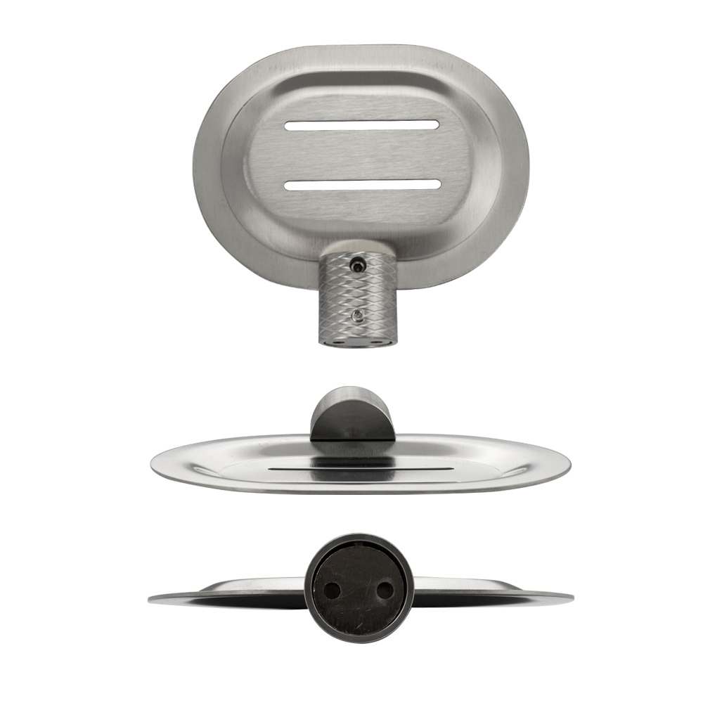 GFmark - Мыльница металлическая, литая, из нержавеющей стали с резным креплением, код: 81395  - Вид №5