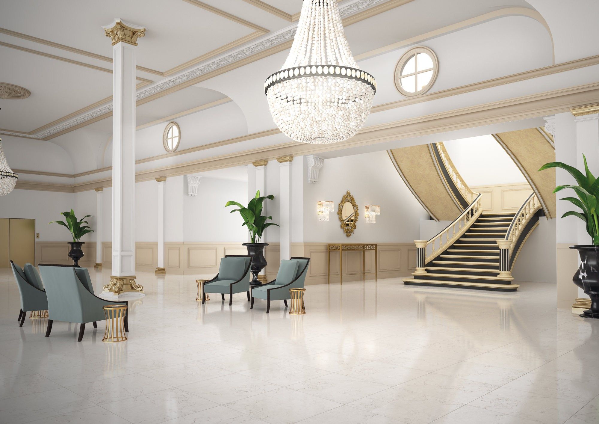 Пол из керамогранита с мраморным эффектом RECER Absolute ARCH-00043773 - Вид №2