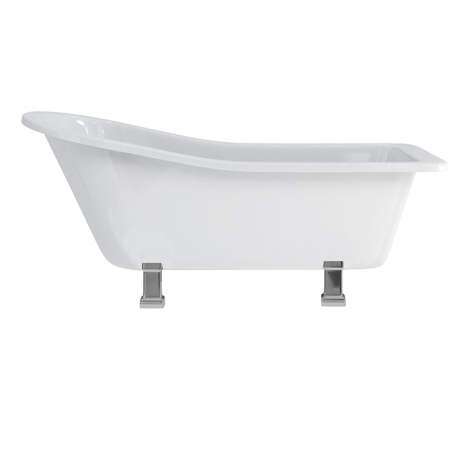 Burlington Тапочки для ванны Harewood со стандартными ножками с традиционными ножками из хрома E1 E11 CHR  - Вид №6