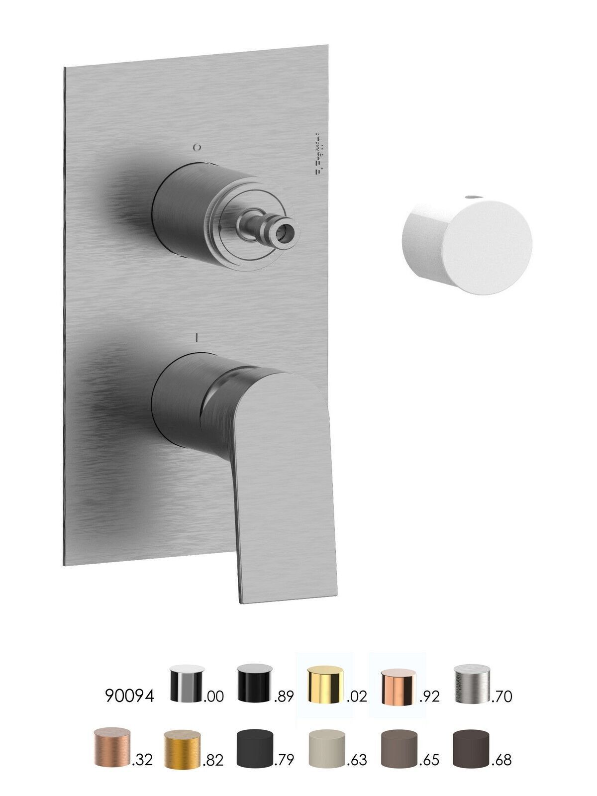 Однорычажный встраиваемый смеситель для душа с переключателем Rubinetterie Frattini Нарцисс ARCH-00114598 - Вид №16