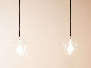 Стеклянный светодиодный подвесной светильник