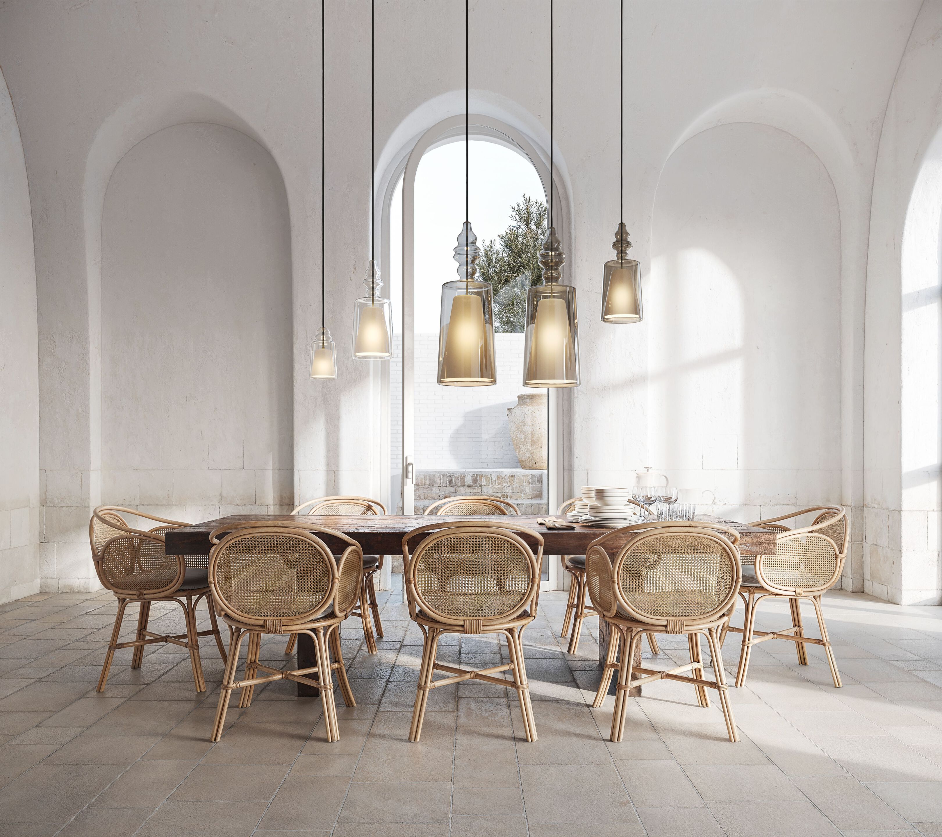 Подвесной светильник из боросиликатного стекла Karman Alibaglass ARCH-00123087 - Вид №5