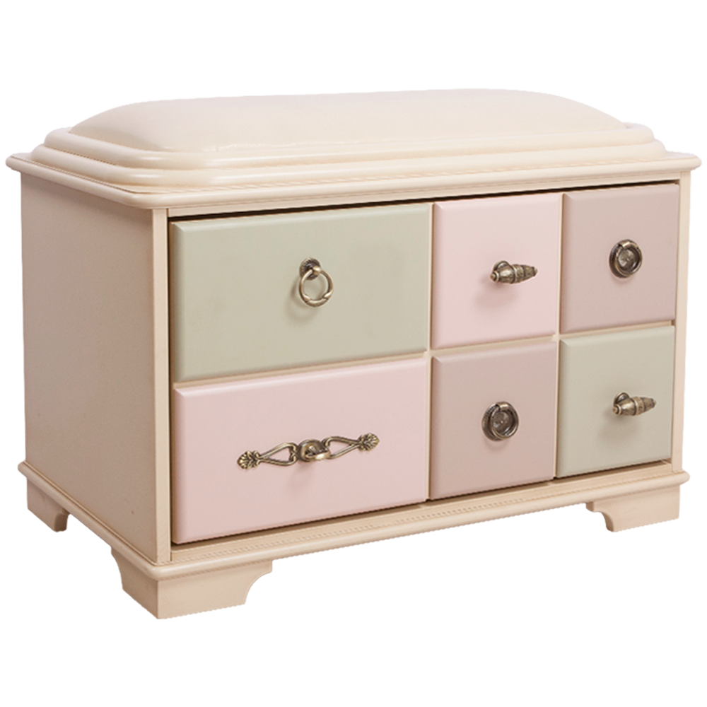 11533 Банкетка Пандора 1 с обувницей Акварель BOGACHO 4627139503439