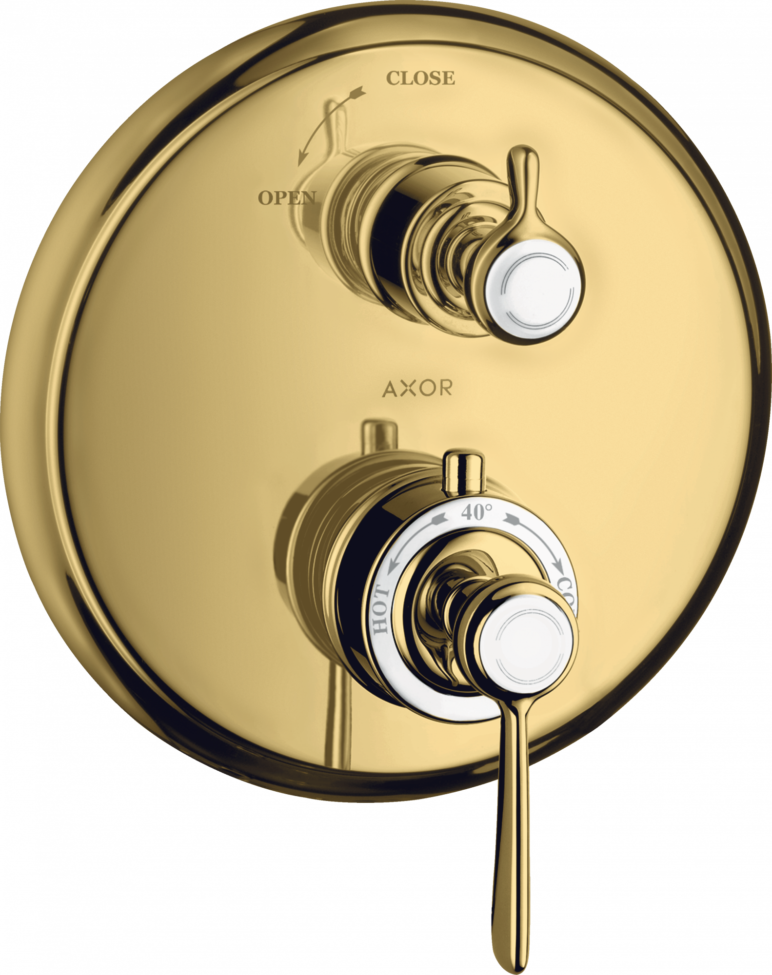 16801990 Термостат скрытого монтажа с рычажной ручкой и запорным вентилем AXOR MONTREUX