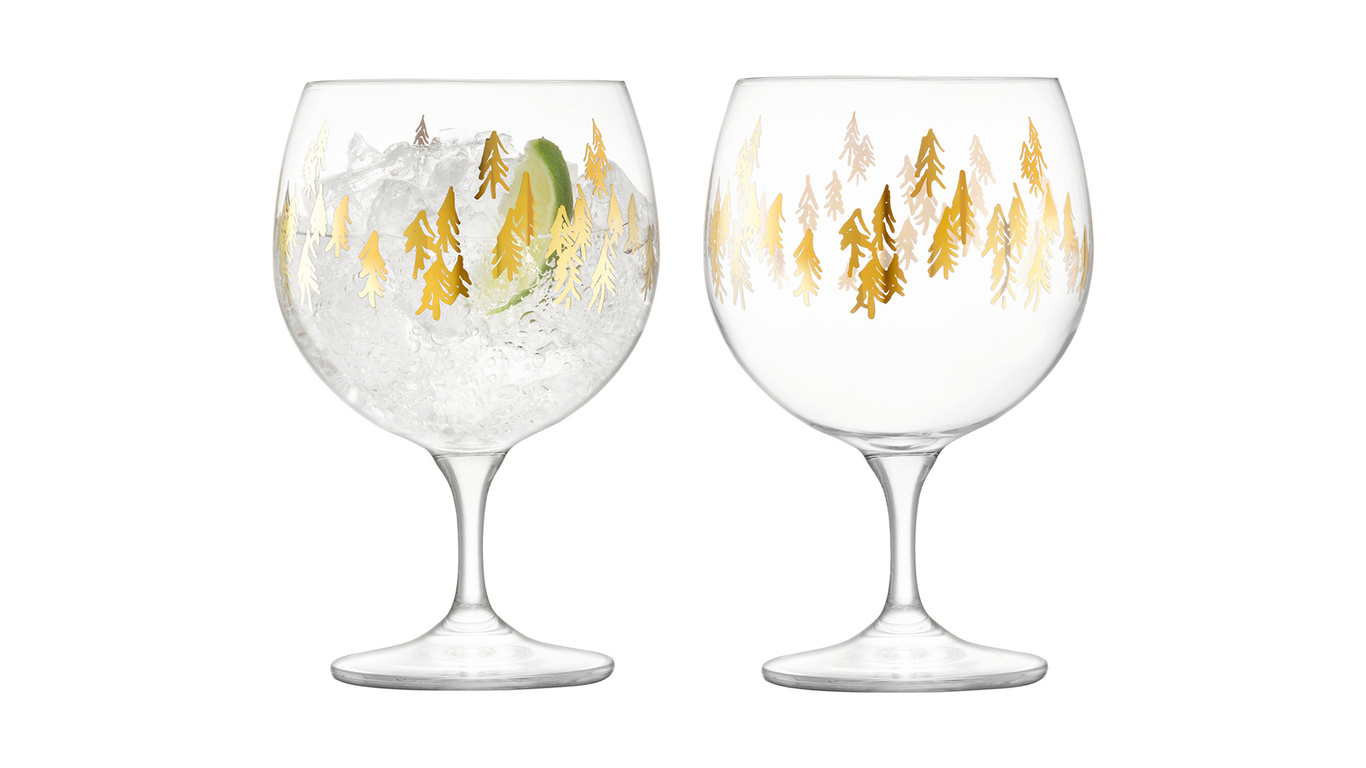 10656201 LSA International Набор круглых бокалов LSA International, "Fir Metallic", 525мл, 2шт. Стекло  - Вид №1