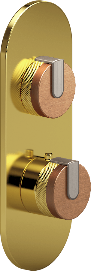 E-8026-R1BRGE0-L1BNi-AU-T Планка M-Series с 2 ручками - Внешняя часть GRAFF MOD+