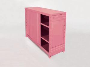 Металлический шкаф с раздвижными дверями