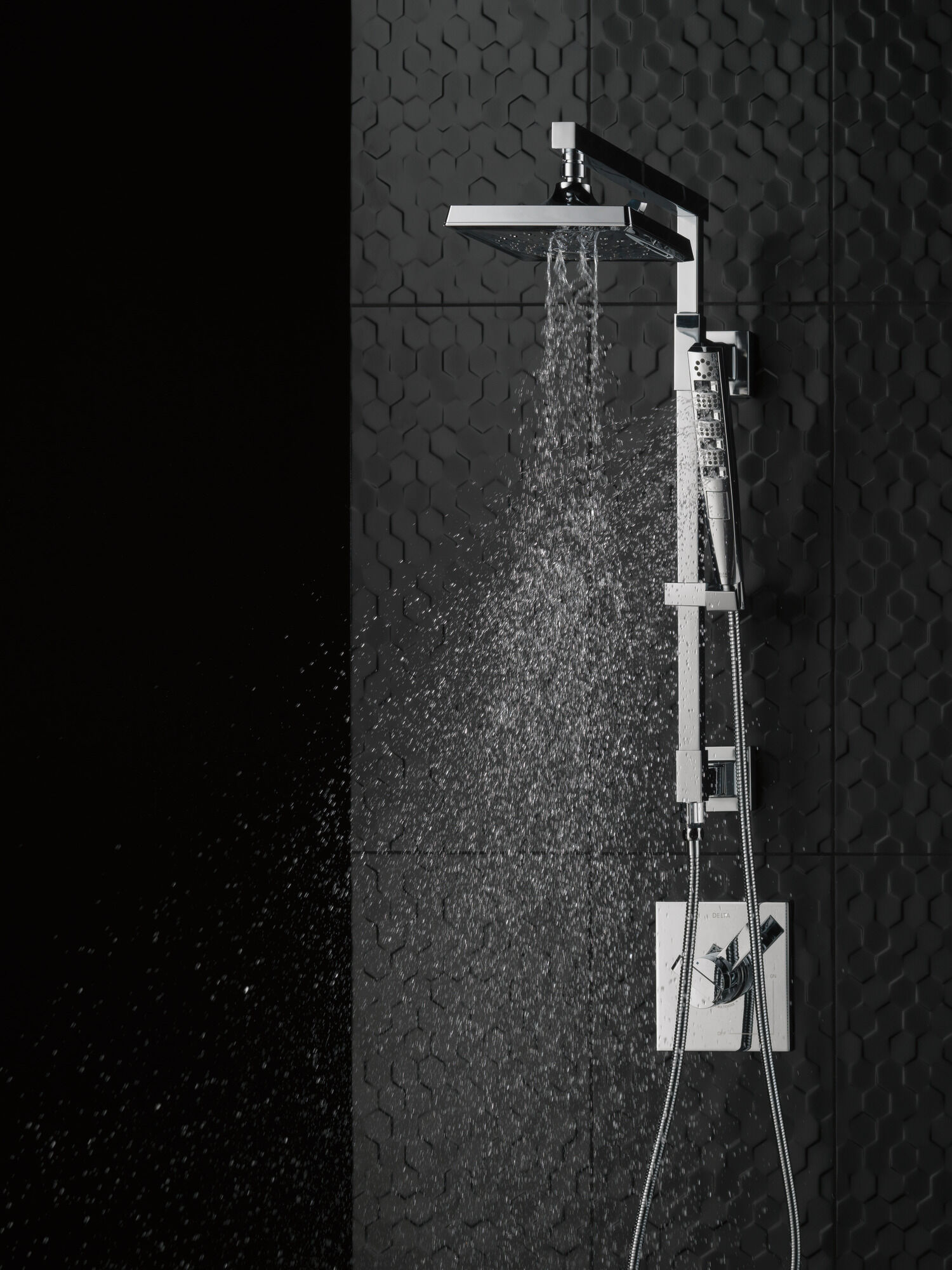 58410-PN Душевая колонна угловая 18 дюймов Delta Faucet Universal Showering Полированный никель  - Вид №11
