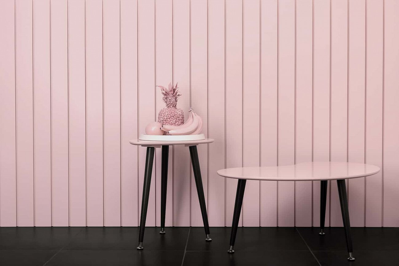 Кофейный столик с черными ножками темно-серый "Капля" WOODI  00-3966505 Серый  - Вид №22