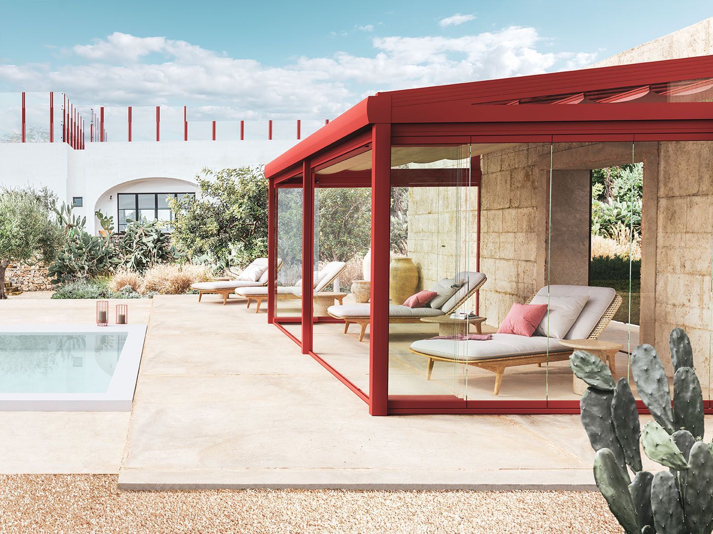 Навесная крыша с люком холодного среза Protezioni ARCH-00075502 - Вид №11