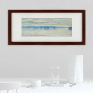 Картина в деревянной раме 35х77 см Morning In Ruovesi 1916 г КАРТИНЫ В КВАРТИРУ  093727 Белый;коричневый;разноцветный