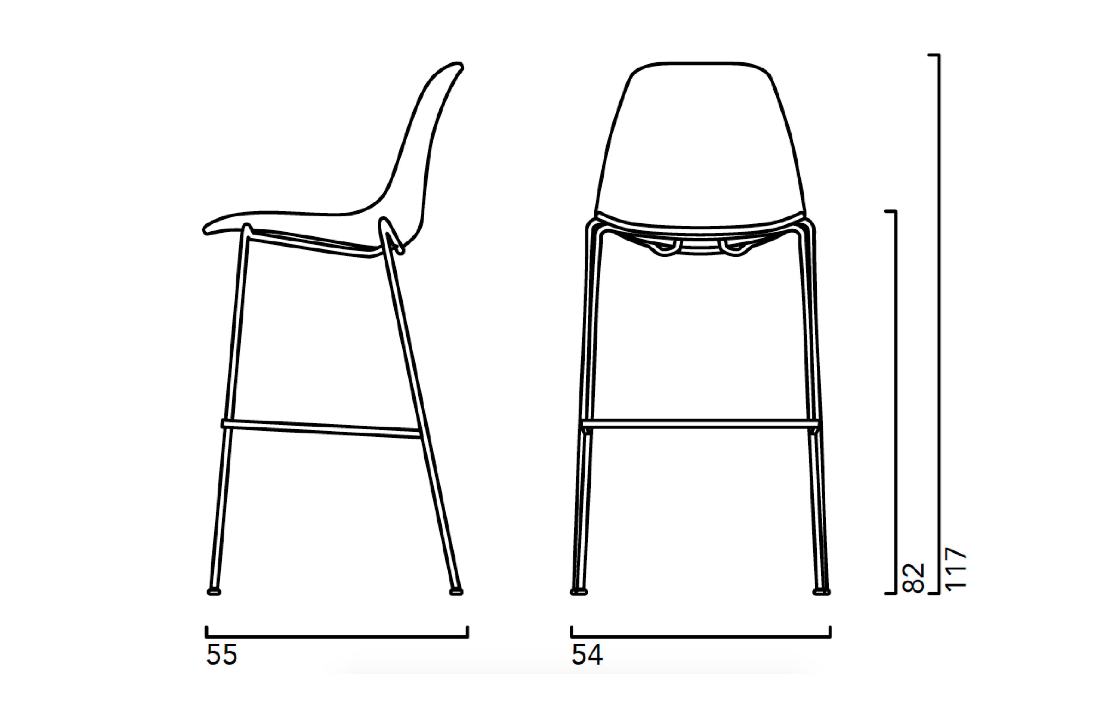 Полипропиленовый стул Crassevig Pola ARCH-00082914 - Вид №5