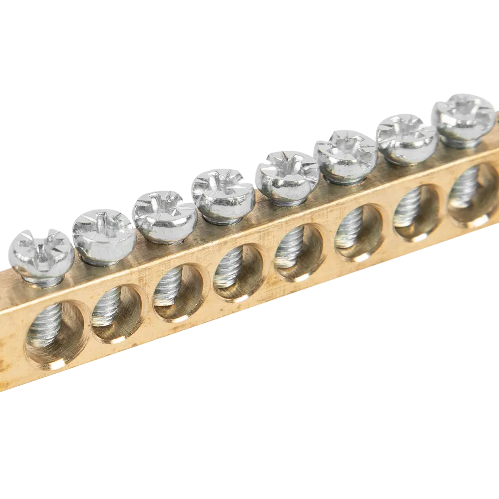 Шина N TDM Electric 6x9 мм 8/2 8 групп крепеж по краям 84399579 STLM-2107685  - Вид №1
